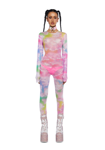Rainbow Dreams Mesh Catsuit
