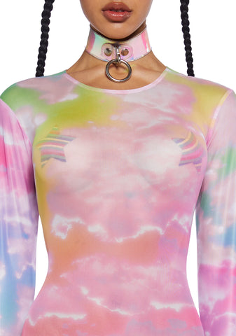 Rainbow Dreams Mesh Catsuit