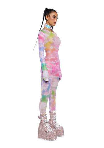Rainbow Dreams Mesh Catsuit