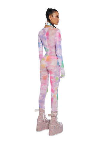 Rainbow Dreams Mesh Catsuit