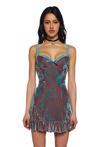 I’m Baby Mini Slip Dress - Brown