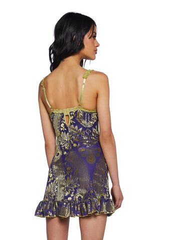 I’m Baby Mini Slip Dress - Purple