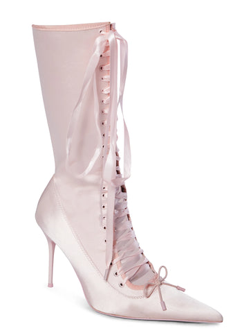 Scandalous Seduction Heeled Boots - Pink