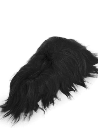 Case Of The Grumpies Fuzzy Slides - Black