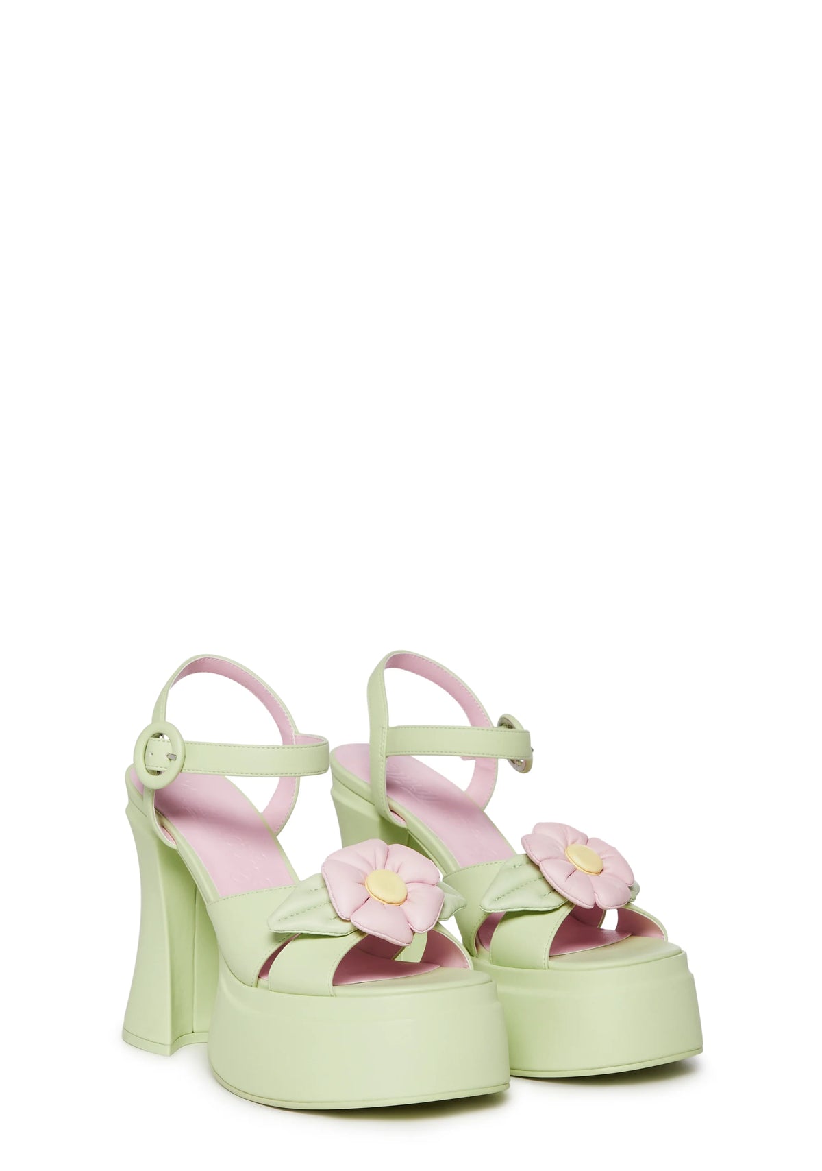 Carefree Muse Platform Sandals - Green