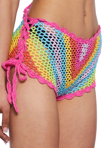 Shoot Your Stars Crochet Shorts