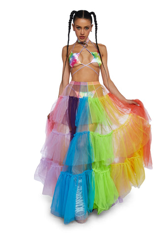 Technicolor Princess Maxi Skirt