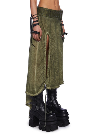 Switch Asymmetrical Midi Skirt