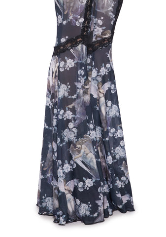 Afflicted Angel Mesh Flare Pants