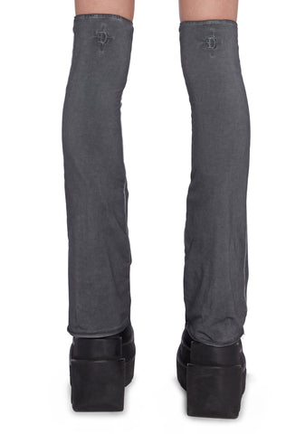 Washed Lace-Up Stockings