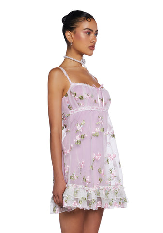 Heaven Struck Babydoll Dress - Pink
