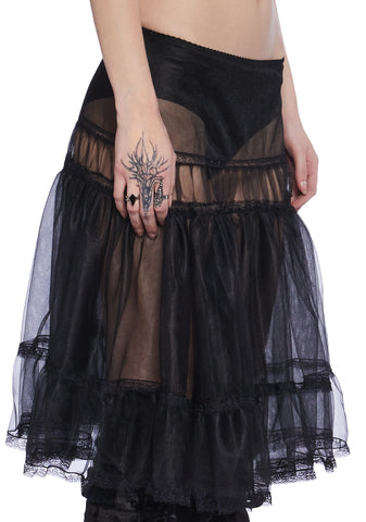 Shadow Kiss Midi Skirt