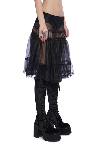 Shadow Kiss Midi Skirt