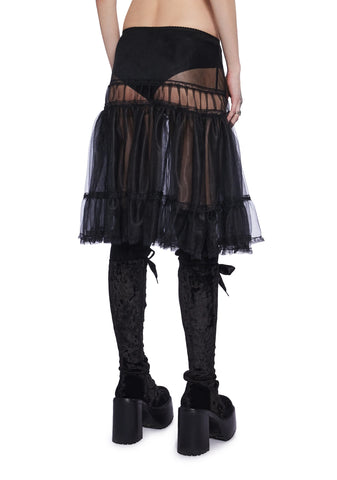 Shadow Kiss Midi Skirt