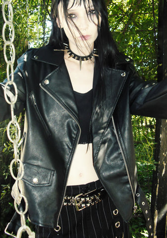 Vile Voorhees Oversized Moto Jacket