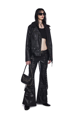 Vile Voorhees Oversized Moto Jacket