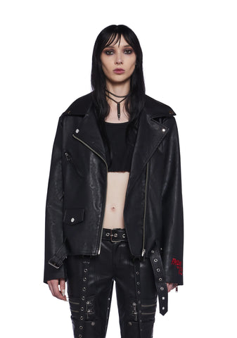 Vile Voorhees Oversized Moto Jacket