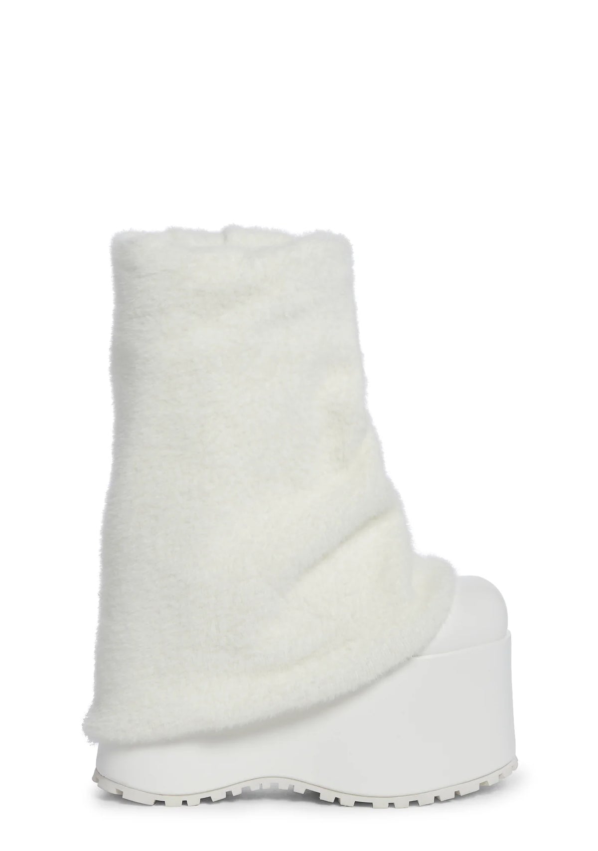 Snuggle Wonderland Platform Boots - White