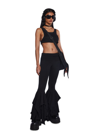 F Is For Fairies™  Flare Pants - Black