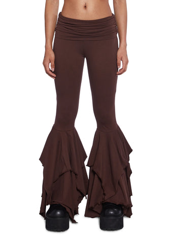 F Is For Fairies™  Flare Pants - Brown