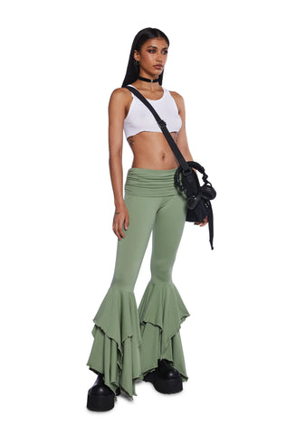 F Is For Fairies™  Flare Pants - Sage