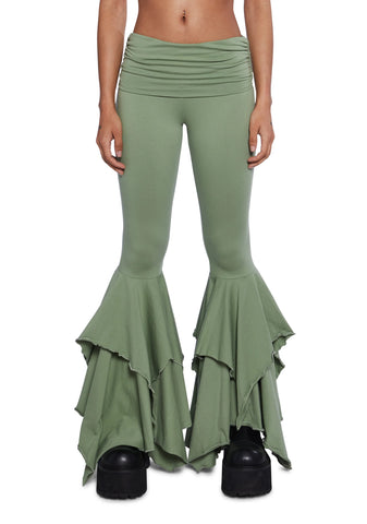 F Is For Fairies™  Flare Pants - Sage