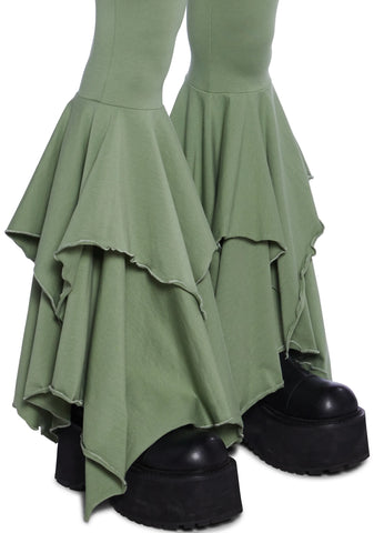 F Is For Fairies™  Flare Pants - Sage