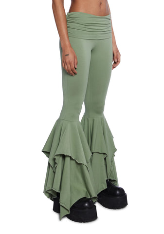 F Is For Fairies™  Flare Pants - Sage