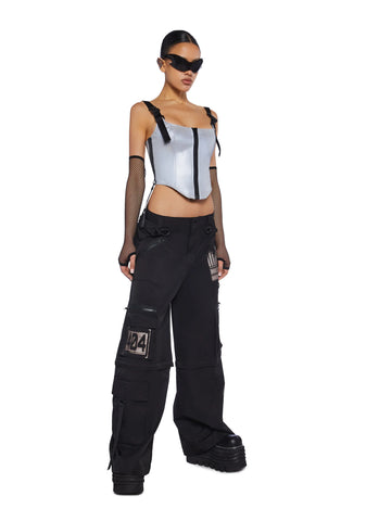 Hologram Party Corset Top