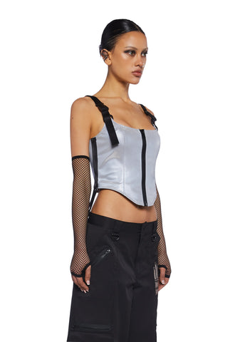 Hologram Party Corset Top