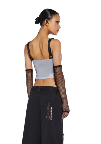 Hologram Party Corset Top