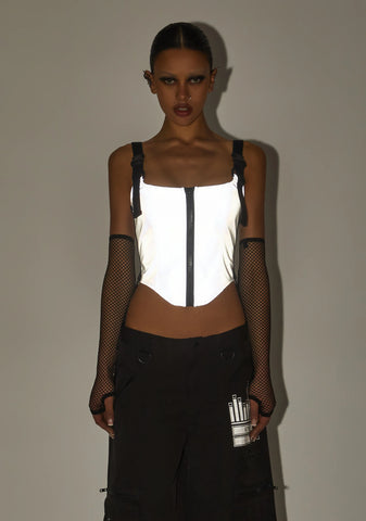 Hologram Party Corset Top