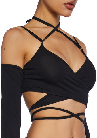 Synth Sanctuary Wrap Top