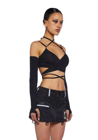 Synth Sanctuary Wrap Top