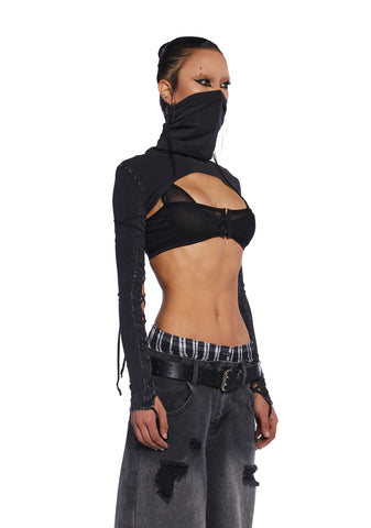 Charged Lace-Up Shrug