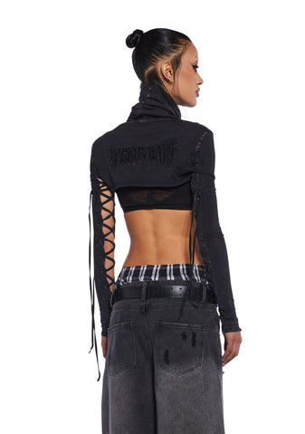 Charged Lace-Up Shrug