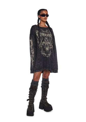 Charged Oversized Graphic Tee