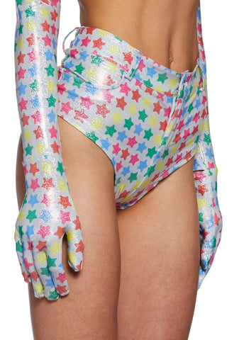 Celestial Prism Booty Shorts