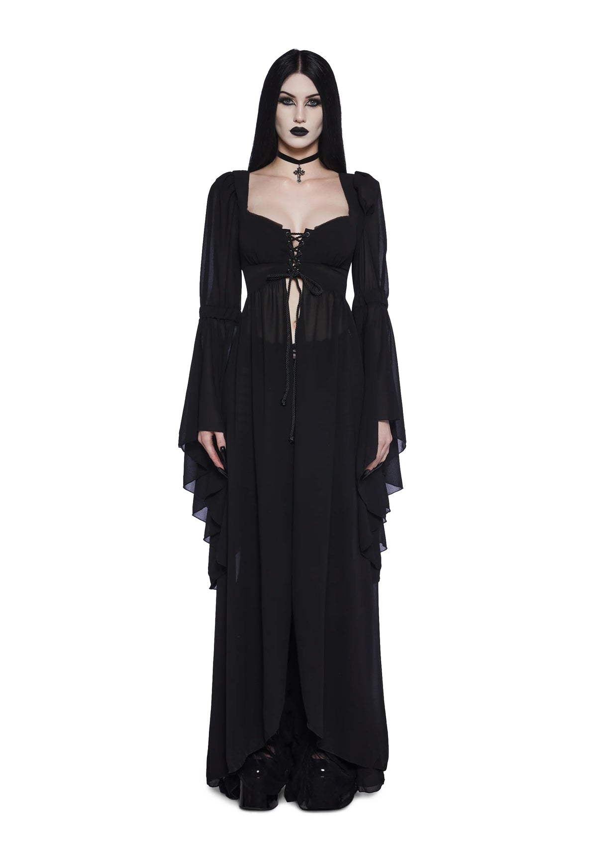 Hail To The Guardians Long Sleeve Top - Black