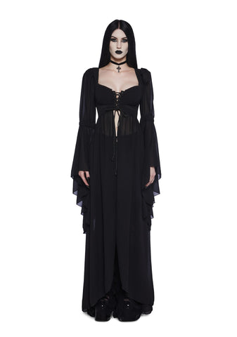 Hail To The Guardians Long Sleeve Top - Black