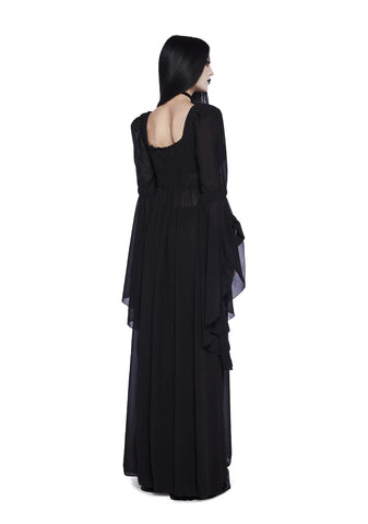 Hail To The Guardians Long Sleeve Top - Black