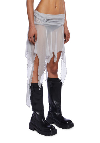 Charged Foldover Handkerchief Skirt