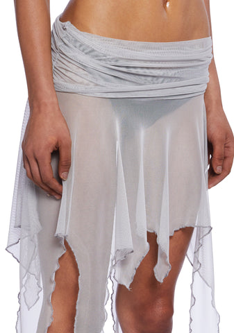 Charged Foldover Handkerchief Skirt