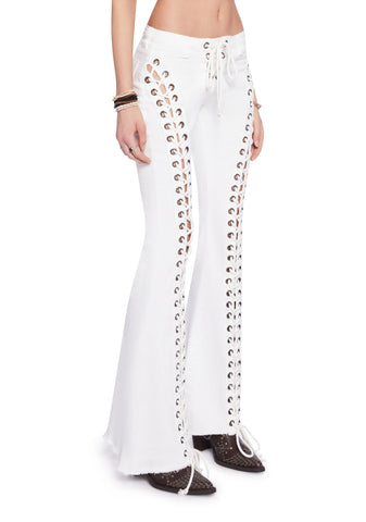 Wild Wanderer Flare Jeans - White