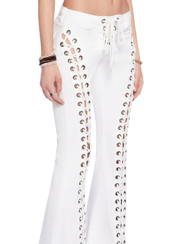 Wild Wanderer Flare Jeans - White