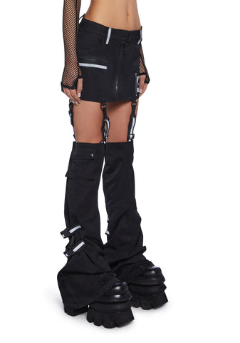 In The Matrix Mini Skirt With Leg Warmers