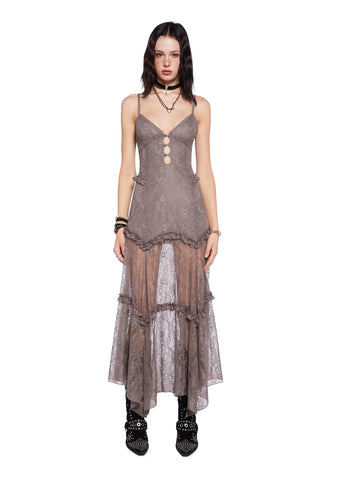 Imagined West Maxi Dress - Brown