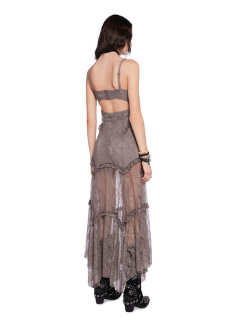 Imagined West Maxi Dress - Brown