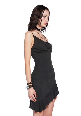 Sweet Zephyr Asymmetrical Mini Dress