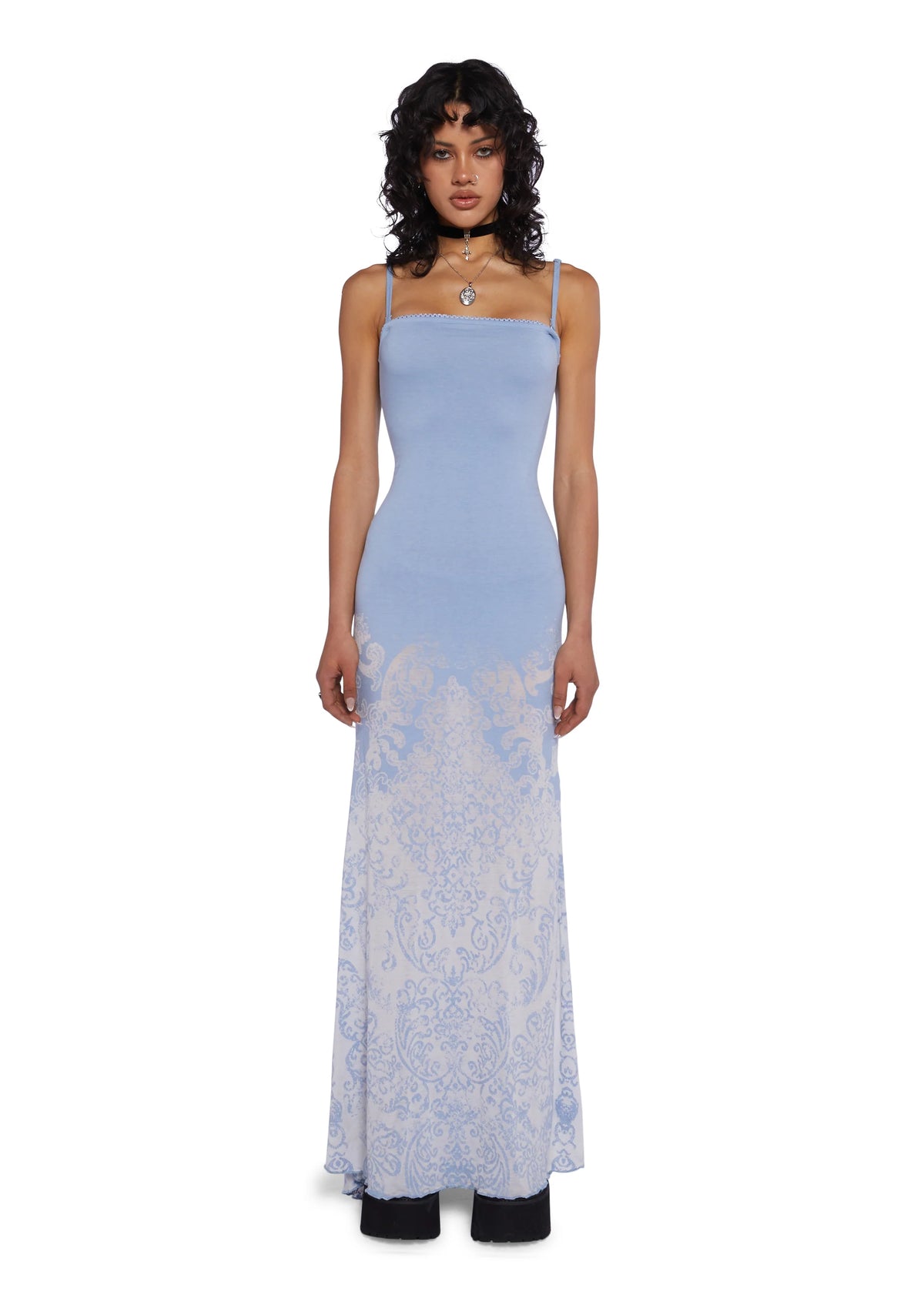 Crystal Wave Maxi Dress